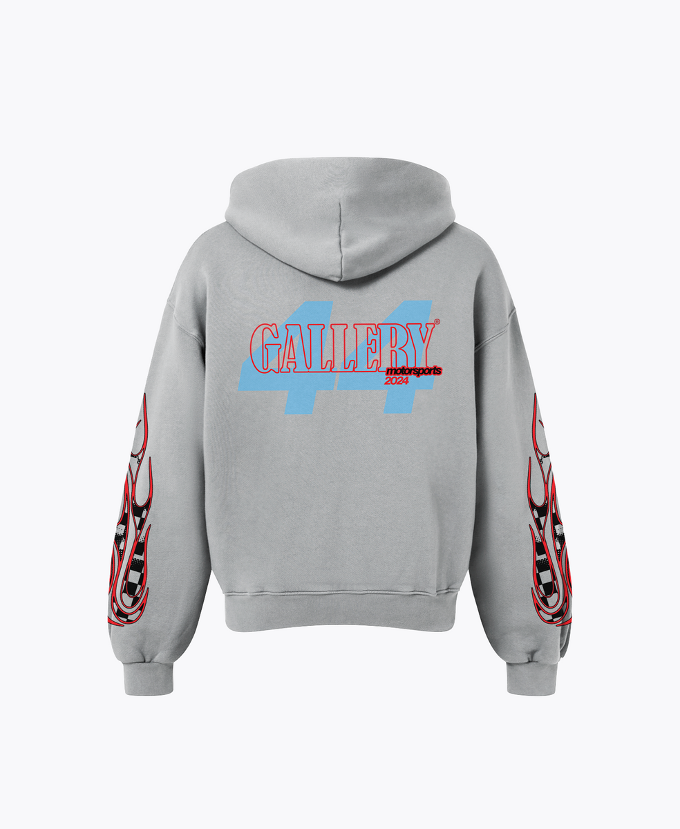 【22SS☆国内正規品】HOODIE / GRAFFITTI / GREY Graff Oversized Zip Hoodie - Grey/Black/Pink