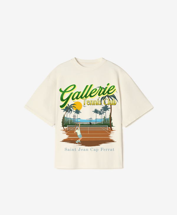 Gallerie Tennis Club T-Shirt | Bone White