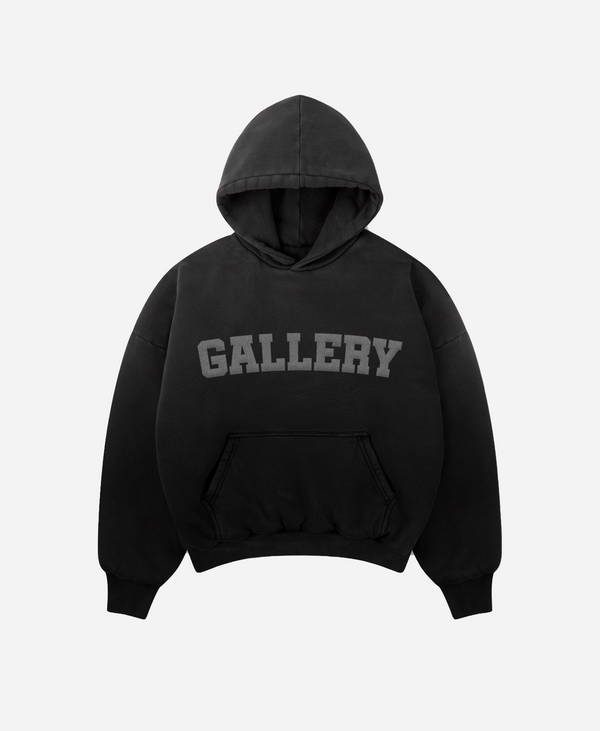 GALLERY Sun Faded Hoodie | Anthracite Black