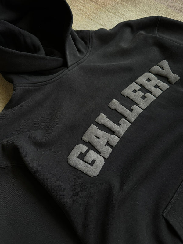 GALLERY Sun Faded Hoodie | Anthracite Black