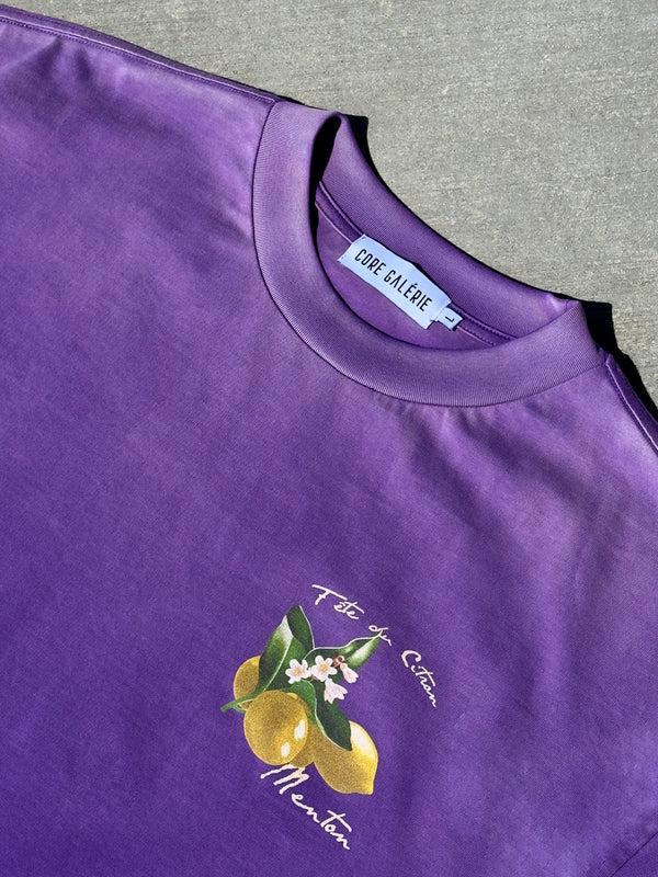 Fête du Citron T-Shirt | Sun Faded Purple