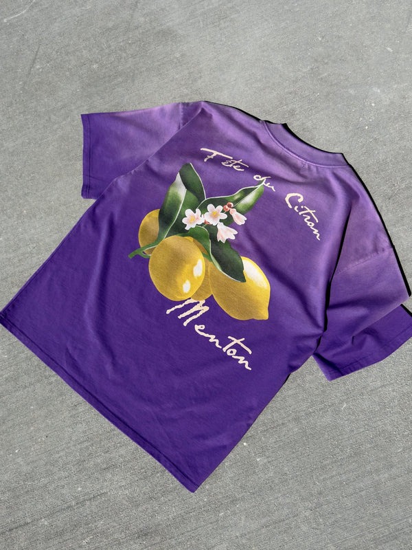 Fête du Citron T-Shirt | Sun Faded Purple