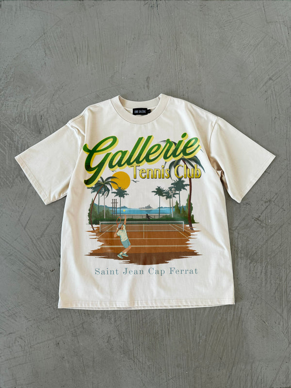 Gallerie Tennis Club T-Shirt | Bone White