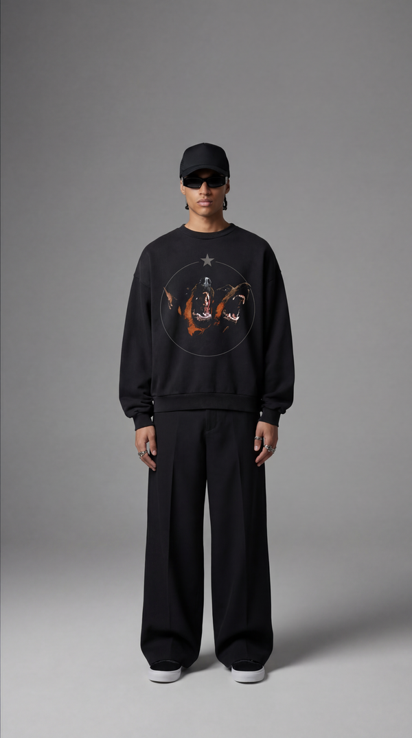 Doberman Crewneck | Jet Black