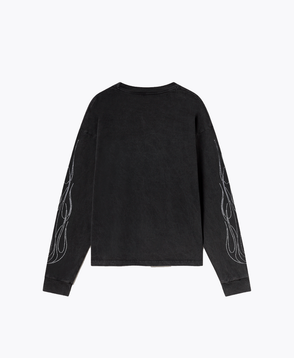 Crystal Flame Long Sleeve | Vintage Black