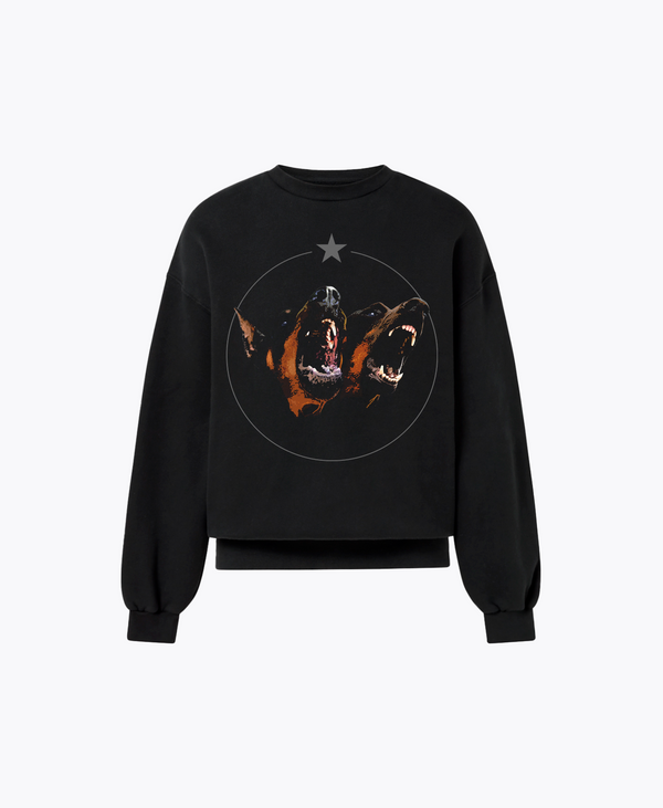 Doberman Crewneck | Jet Black