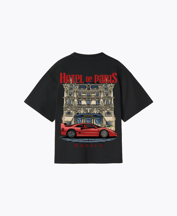 Hotel de Paris T-Shirt | Jet Black